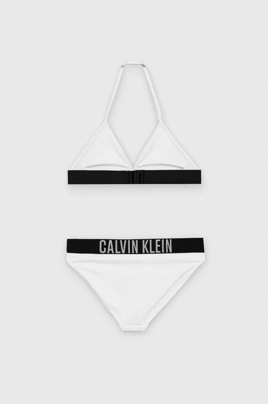 Calvin Klein Jeans Детски бански от две части в бяло - Pepit.bg
