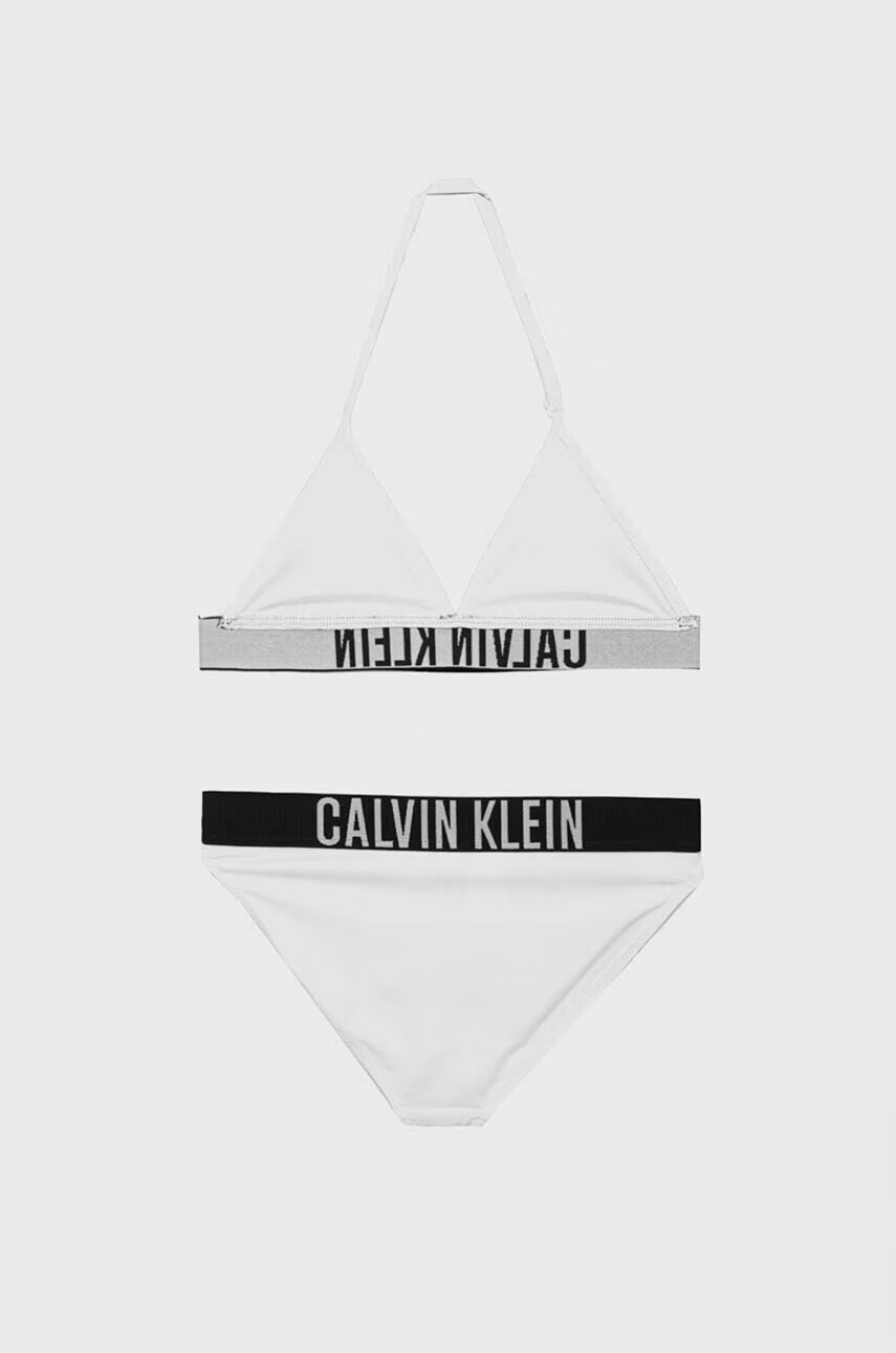 Calvin Klein Jeans Детски бански от две части в бяло - Pepit.bg