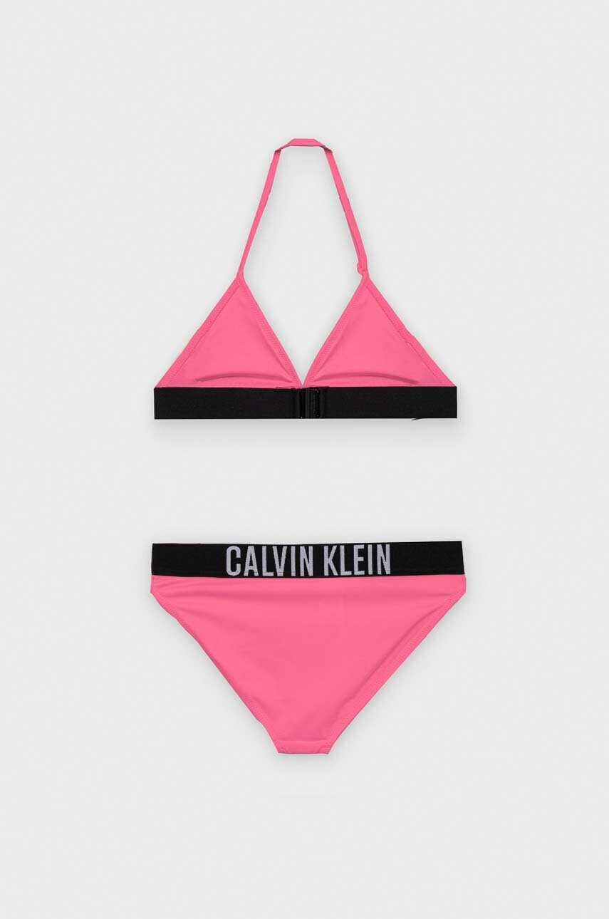 Calvin Klein Jeans Детски бански от две части в розово - Pepit.bg