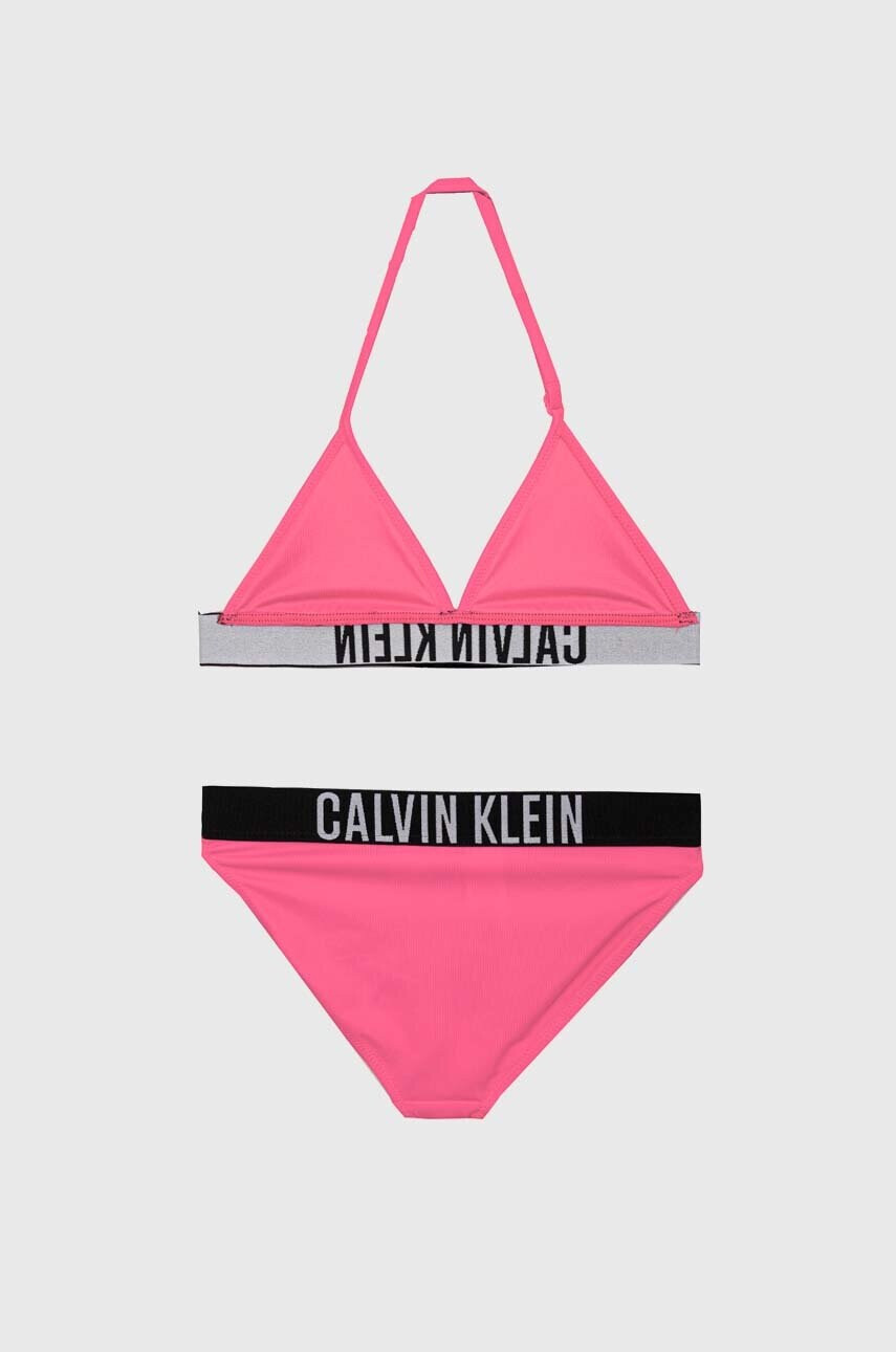 Calvin Klein Jeans Детски бански от две части в розово - Pepit.bg