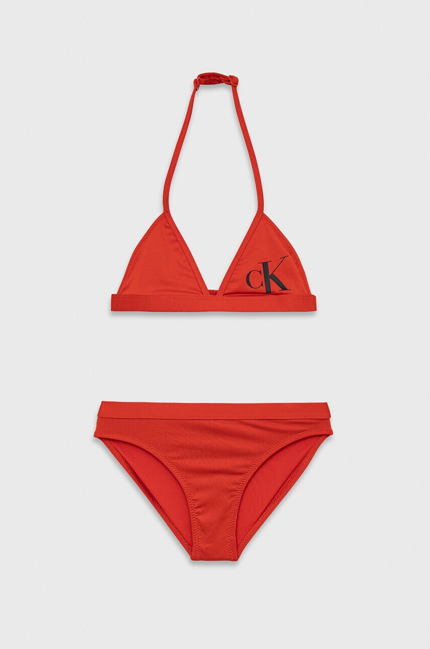 Calvin Klein Jeans Детски бански от две части в червено - Pepit.bg