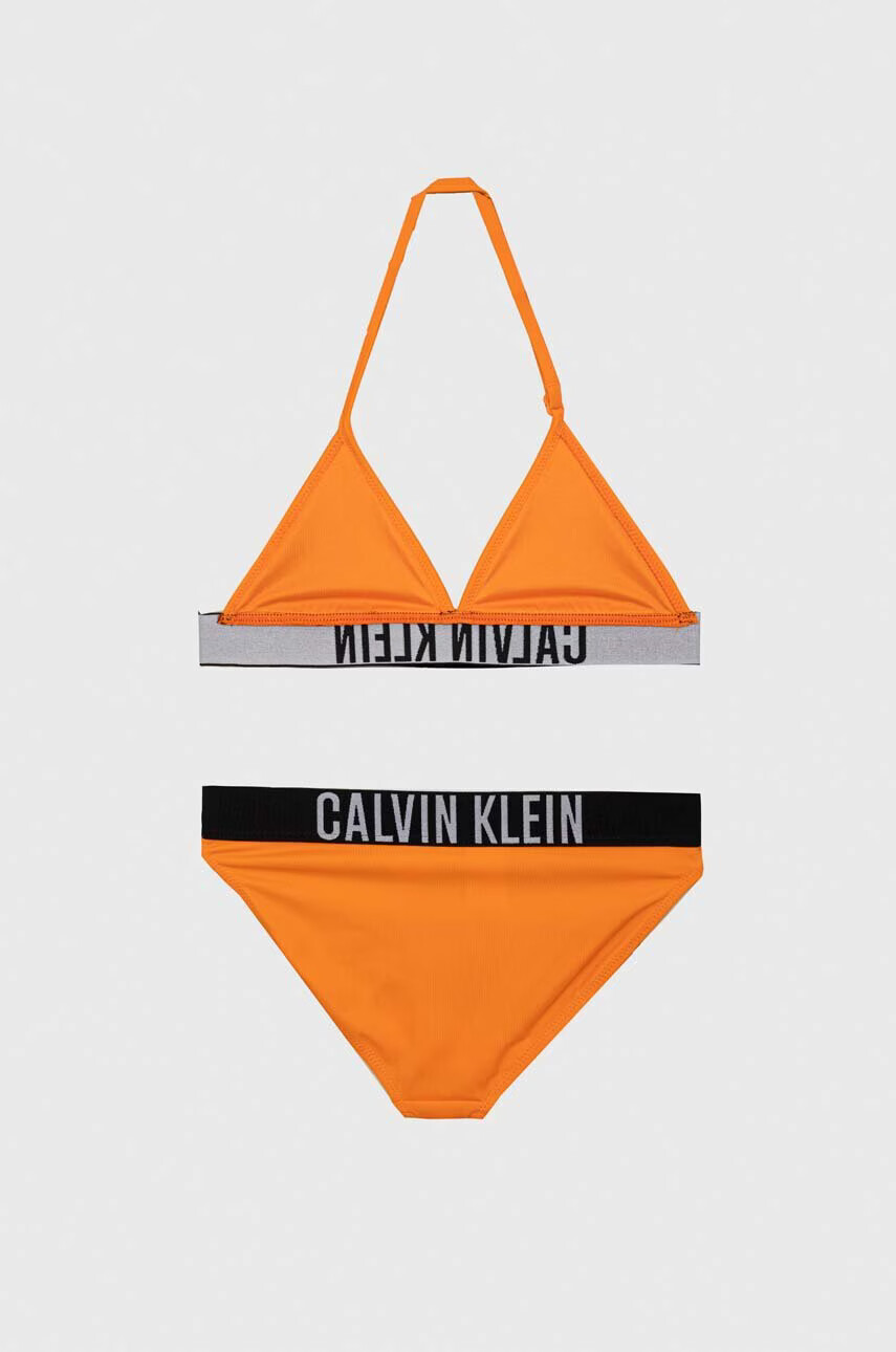 Calvin Klein Jeans Детски бански от две части в оранжево - Pepit.bg