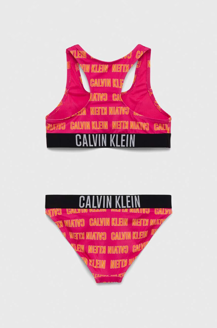 Calvin Klein Jeans Детски бански от две части в розово - Pepit.bg