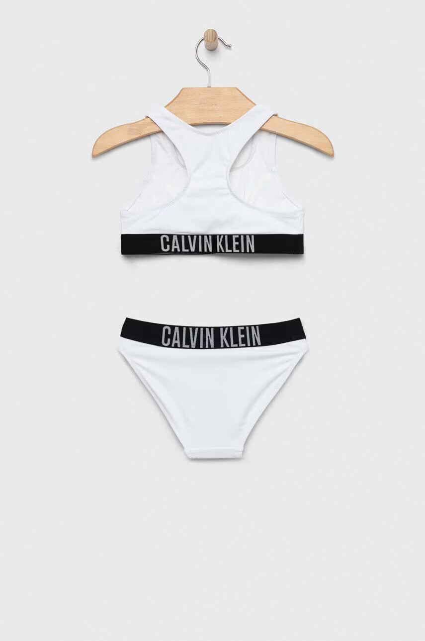 Calvin Klein Jeans Детски бански от две части в бяло - Pepit.bg