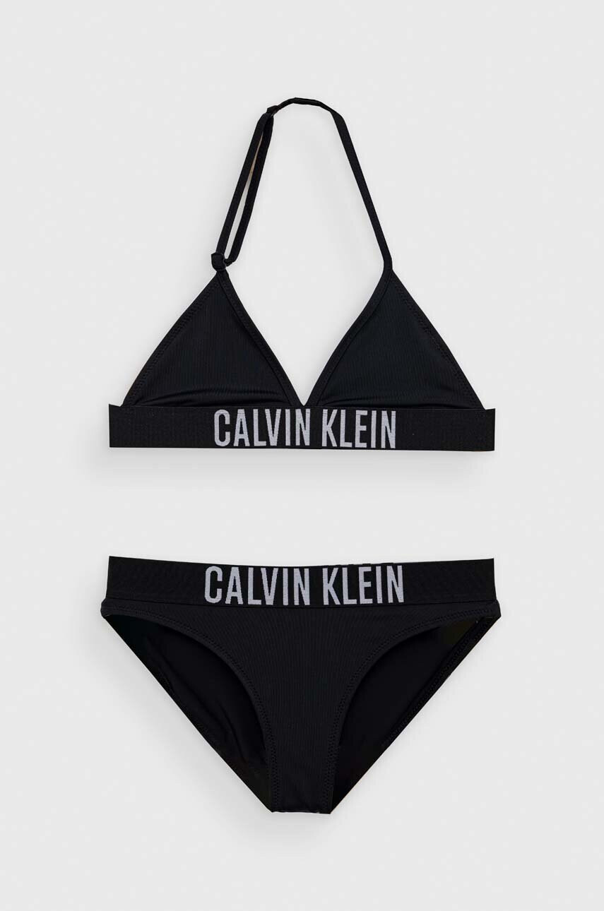 Calvin Klein Jeans Детски бански от две части в черно - Pepit.bg
