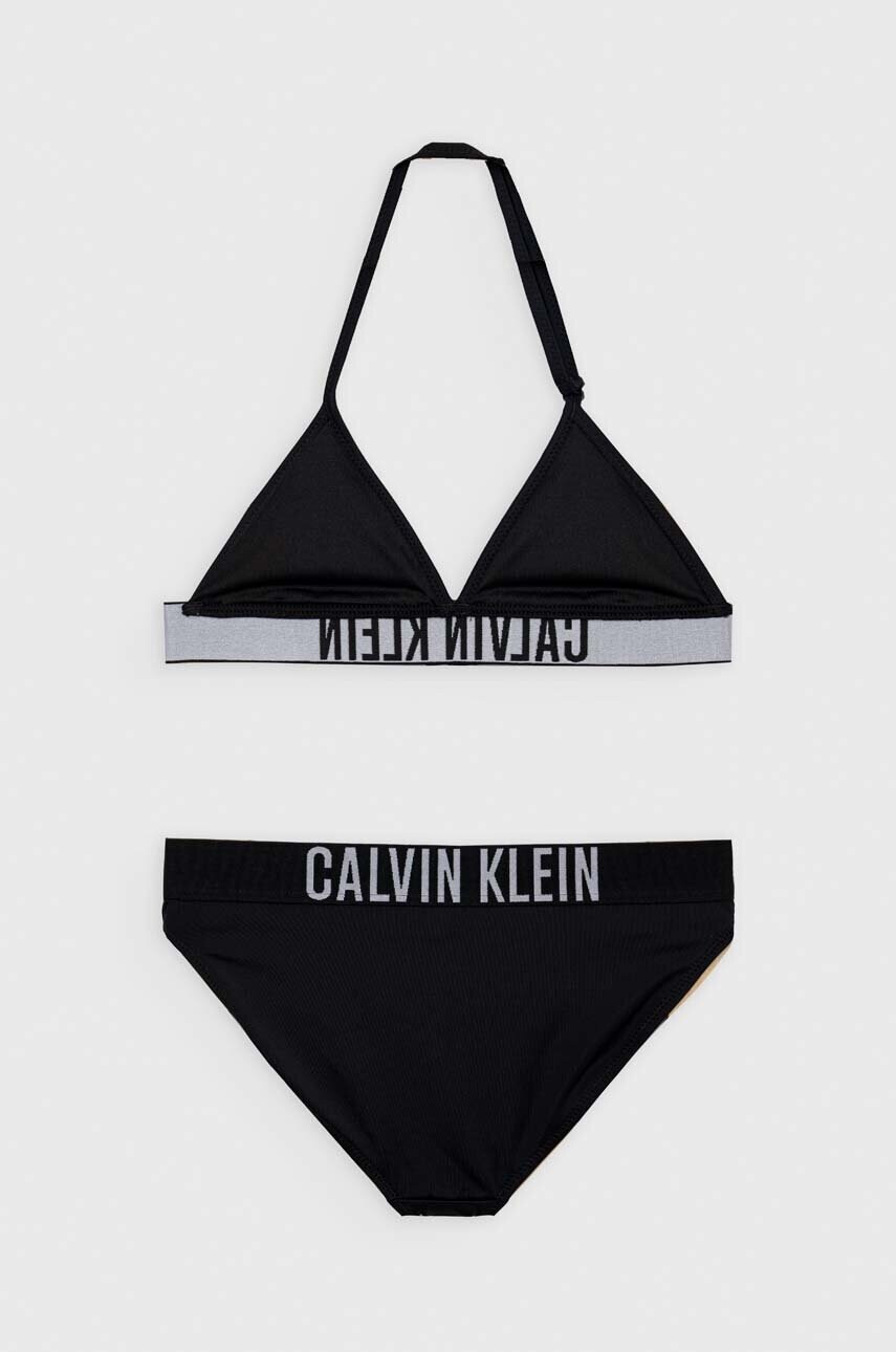 Calvin Klein Jeans Детски бански от две части в черно - Pepit.bg