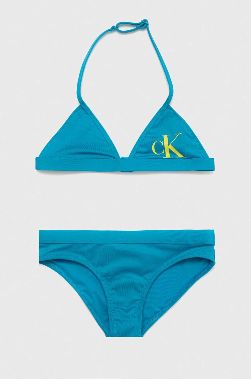 Calvin Klein Jeans Детски бански от две части в синьо - Pepit.bg