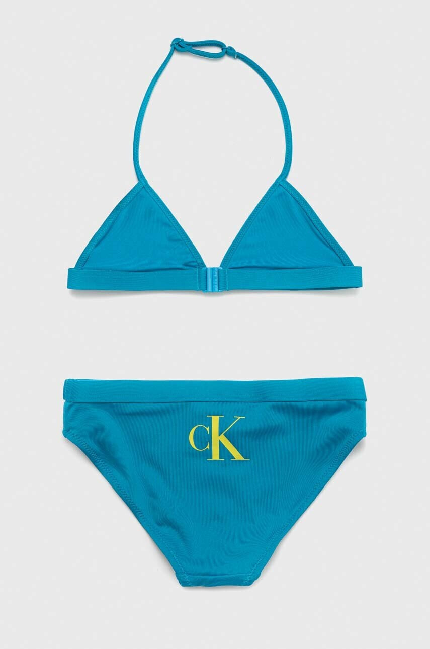 Calvin Klein Jeans Детски бански от две части в синьо - Pepit.bg