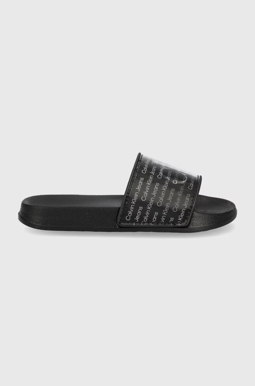 Calvin Klein Jeans Детски чехли в черно - Pepit.bg