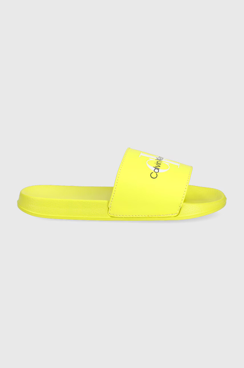 Calvin Klein Jeans Детски чехли в жълто - Pepit.bg