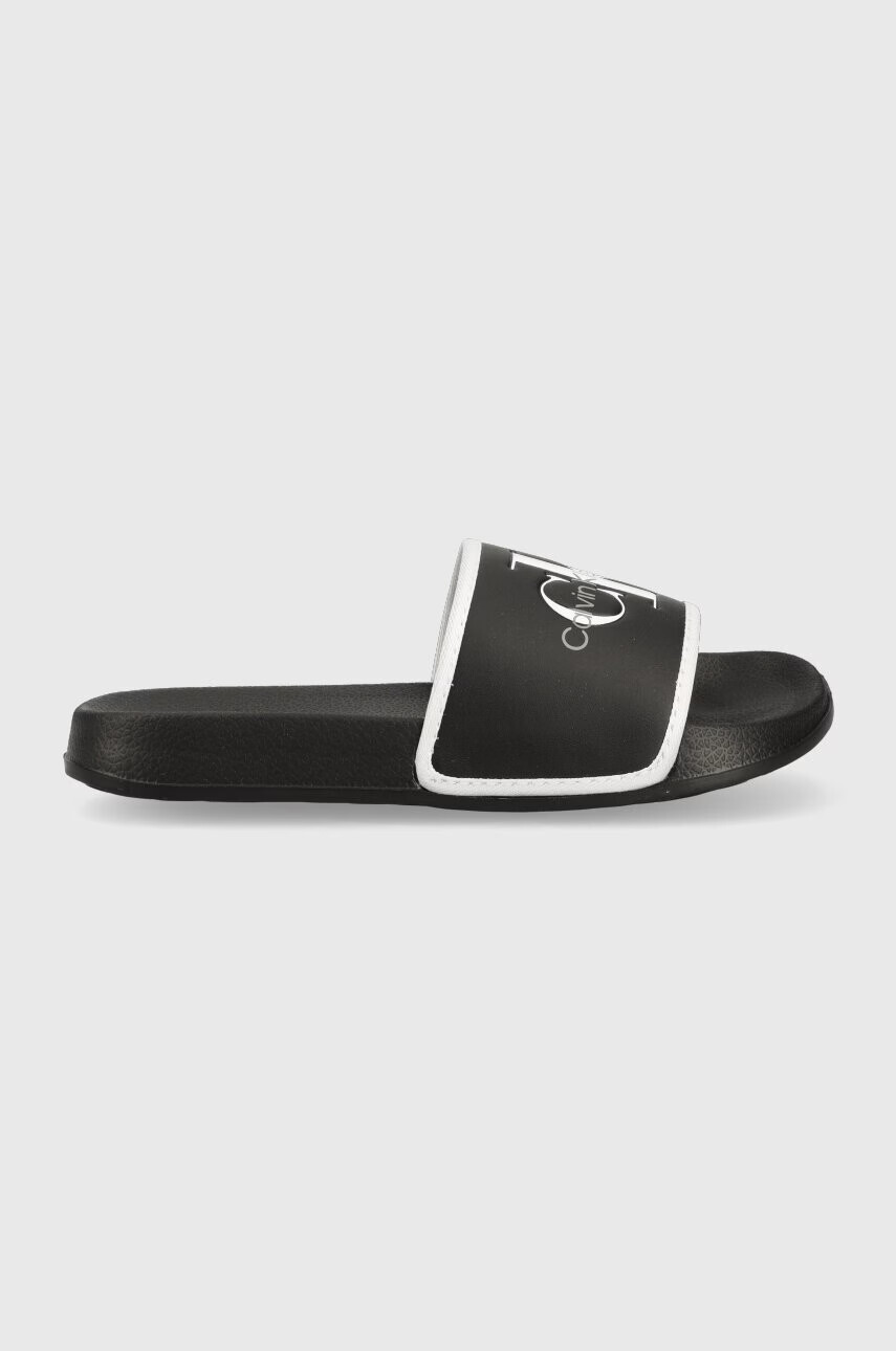 Calvin Klein Jeans Детски чехли в черно - Pepit.bg