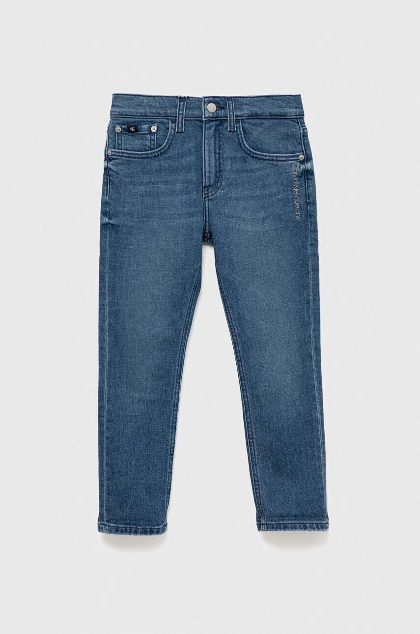 Calvin Klein Jeans Детски дънки DAD FIT AZURE BLUE - Pepit.bg
