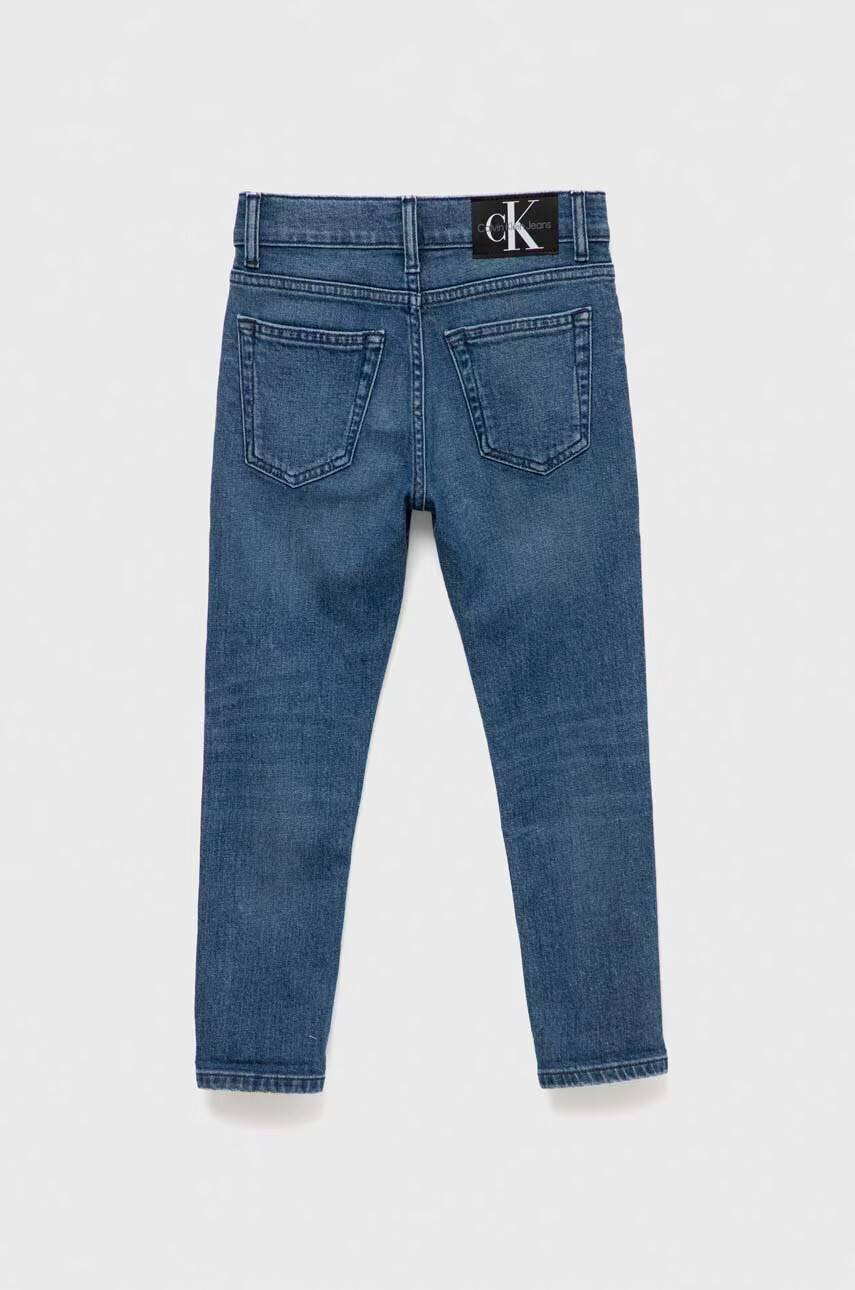 Calvin Klein Jeans Детски дънки DAD FIT AZURE BLUE - Pepit.bg