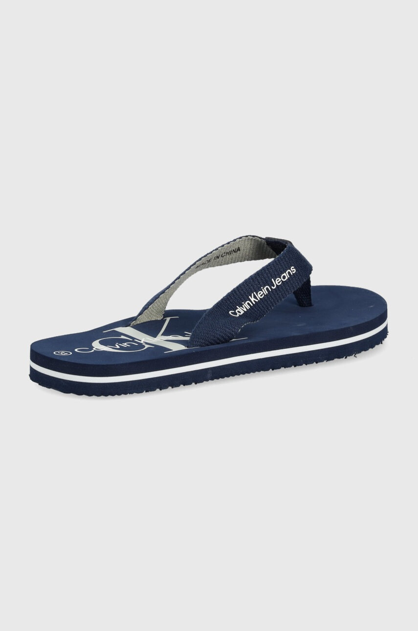 Calvin Klein Jeans Детски джапанки в тъмносиньо - Pepit.bg