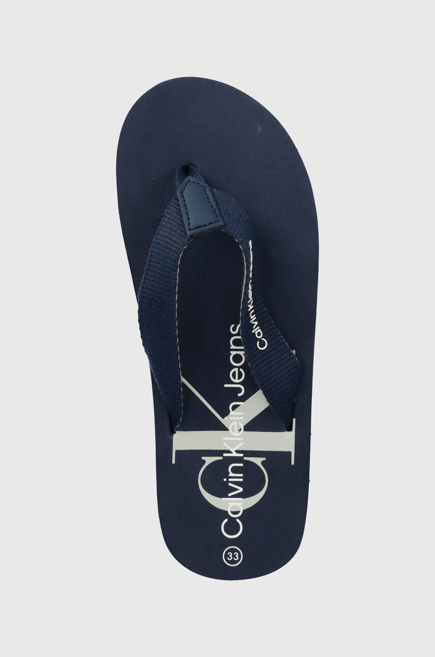 Calvin Klein Jeans Детски джапанки в тъмносиньо - Pepit.bg