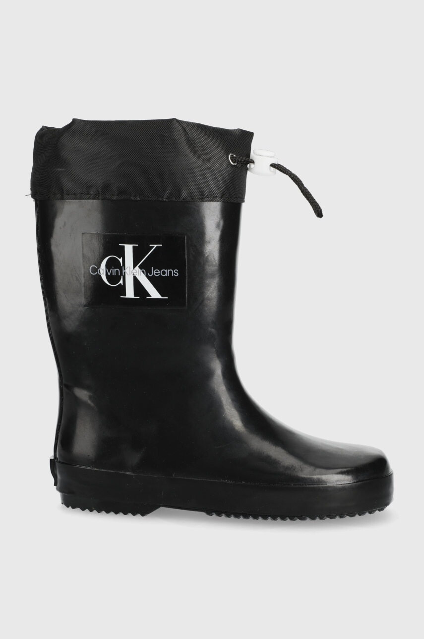 Calvin Klein Jeans Детски гумени ботуши в черно - Pepit.bg