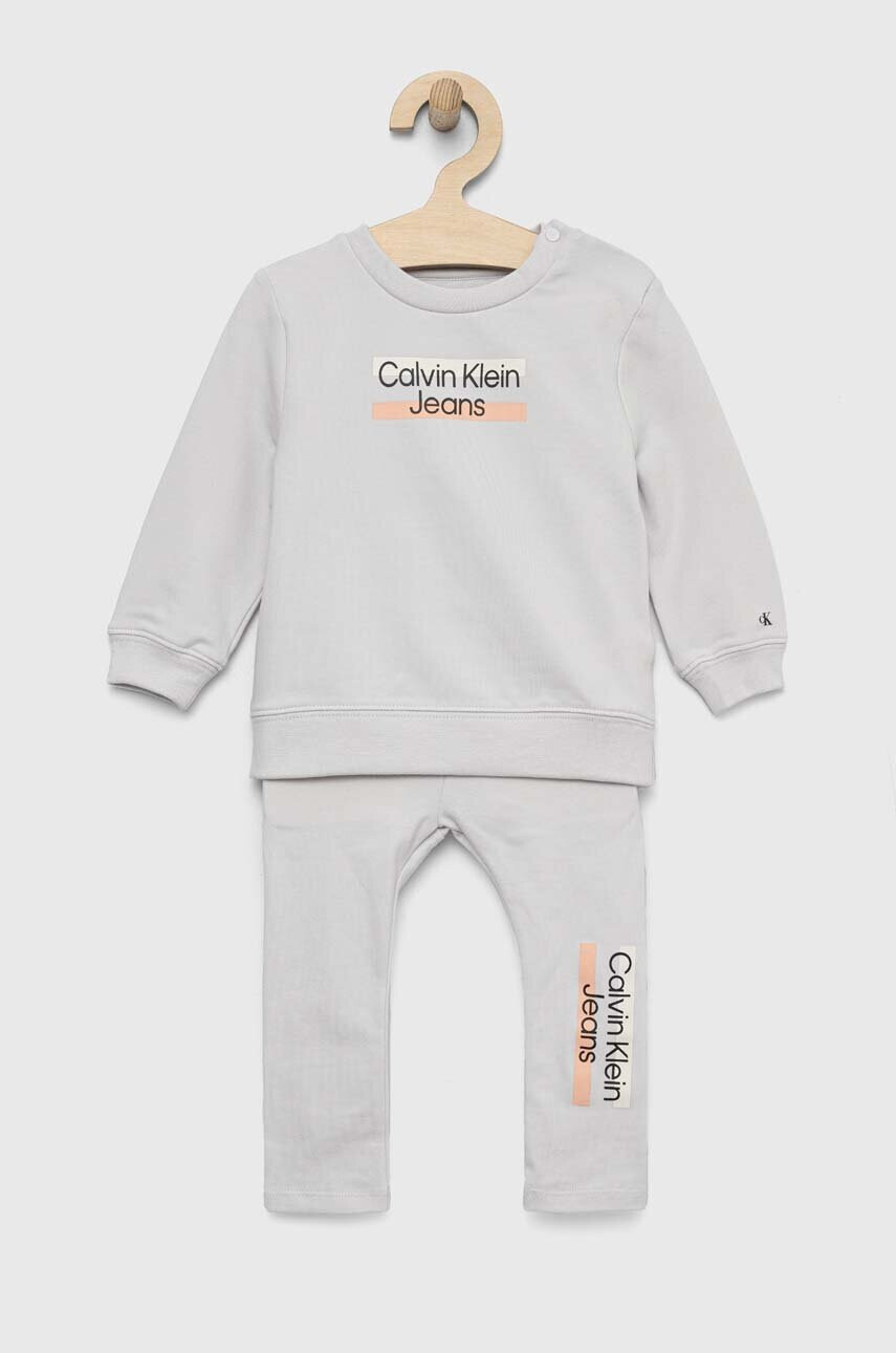 Calvin Klein Jeans Детски комплект в сиво - Pepit.bg