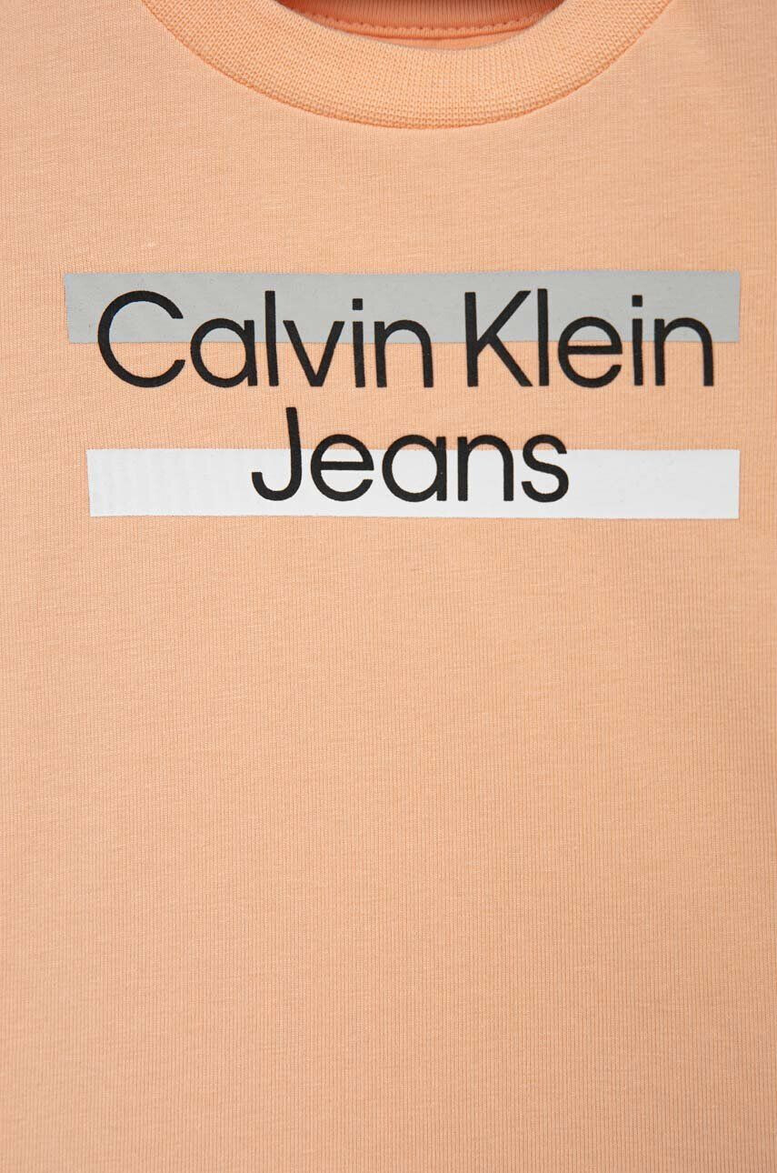 Calvin Klein Jeans Детски комплект в оранжево - Pepit.bg