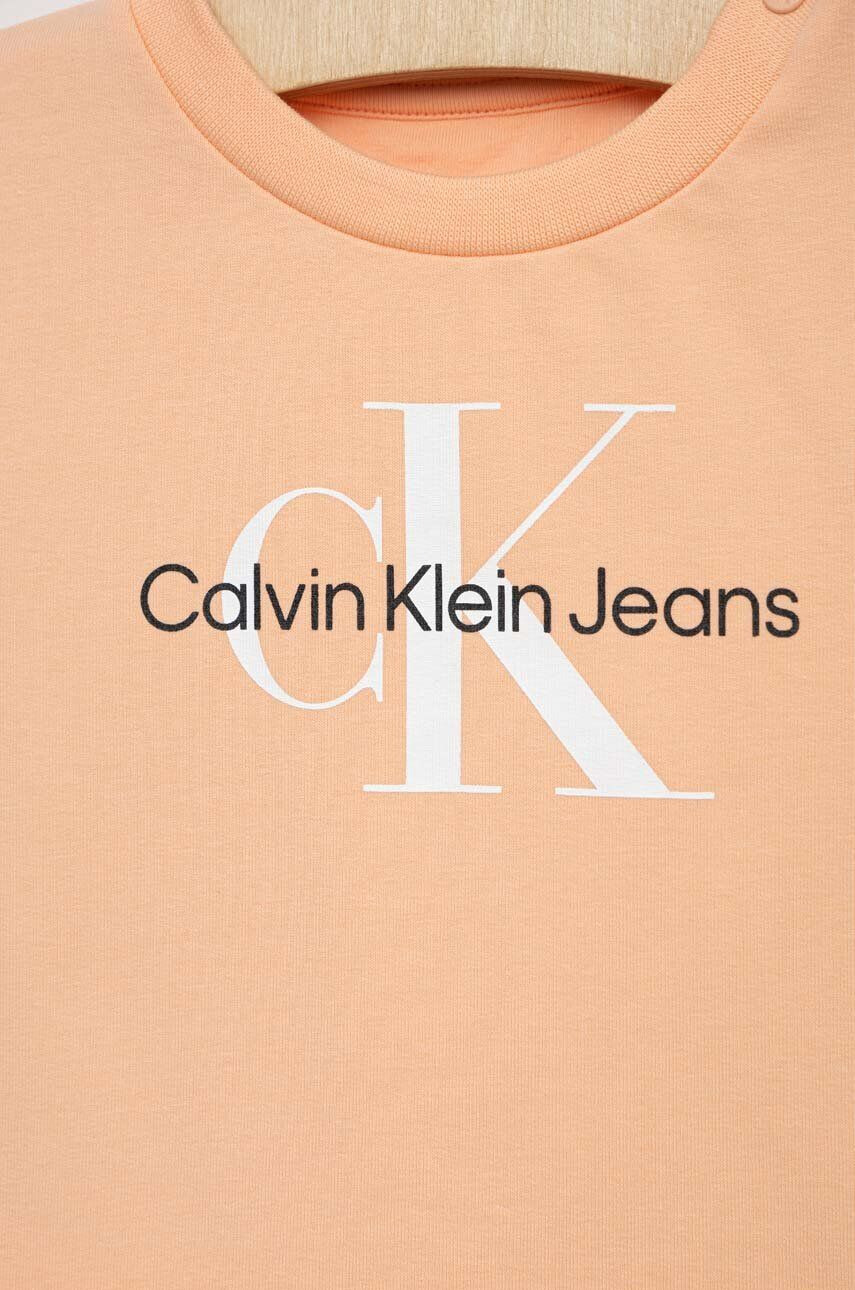 Calvin Klein Jeans Детски комплект в оранжево - Pepit.bg