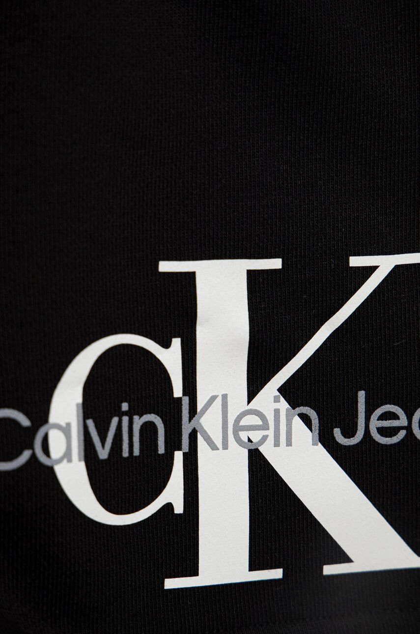 Calvin Klein Jeans Детски къси панталони в черно с принт - Pepit.bg