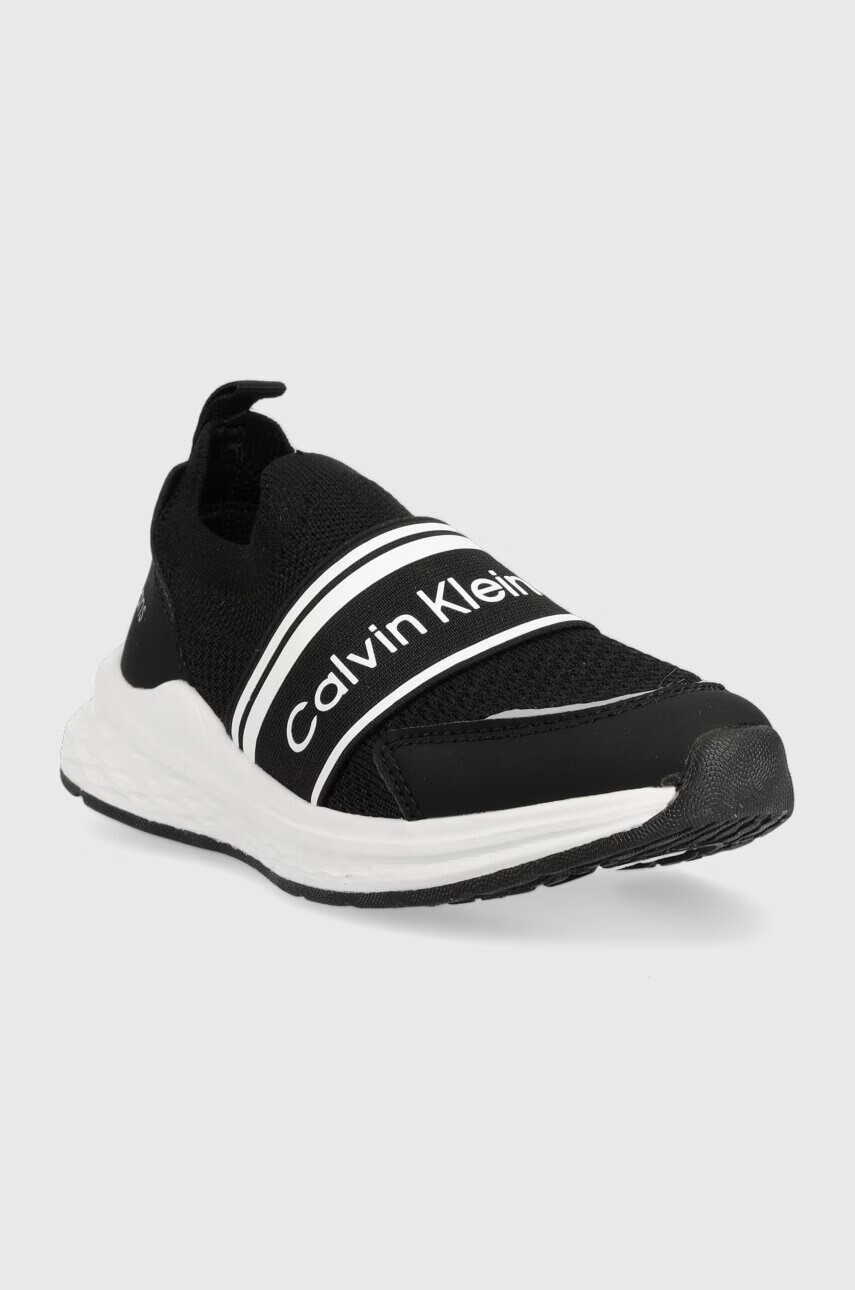Calvin Klein Jeans Детски маратонки в черно - Pepit.bg