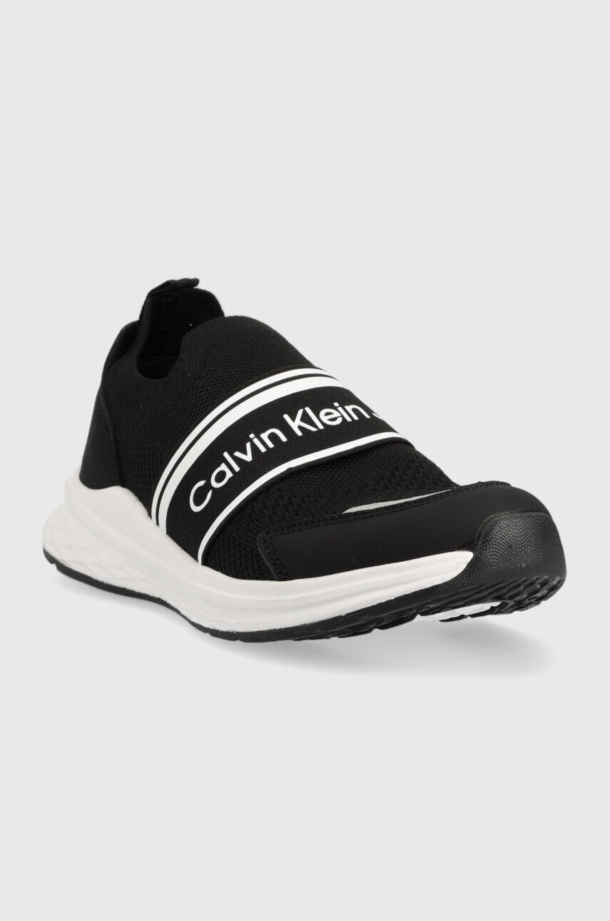 Calvin Klein Jeans Детски маратонки в черно - Pepit.bg
