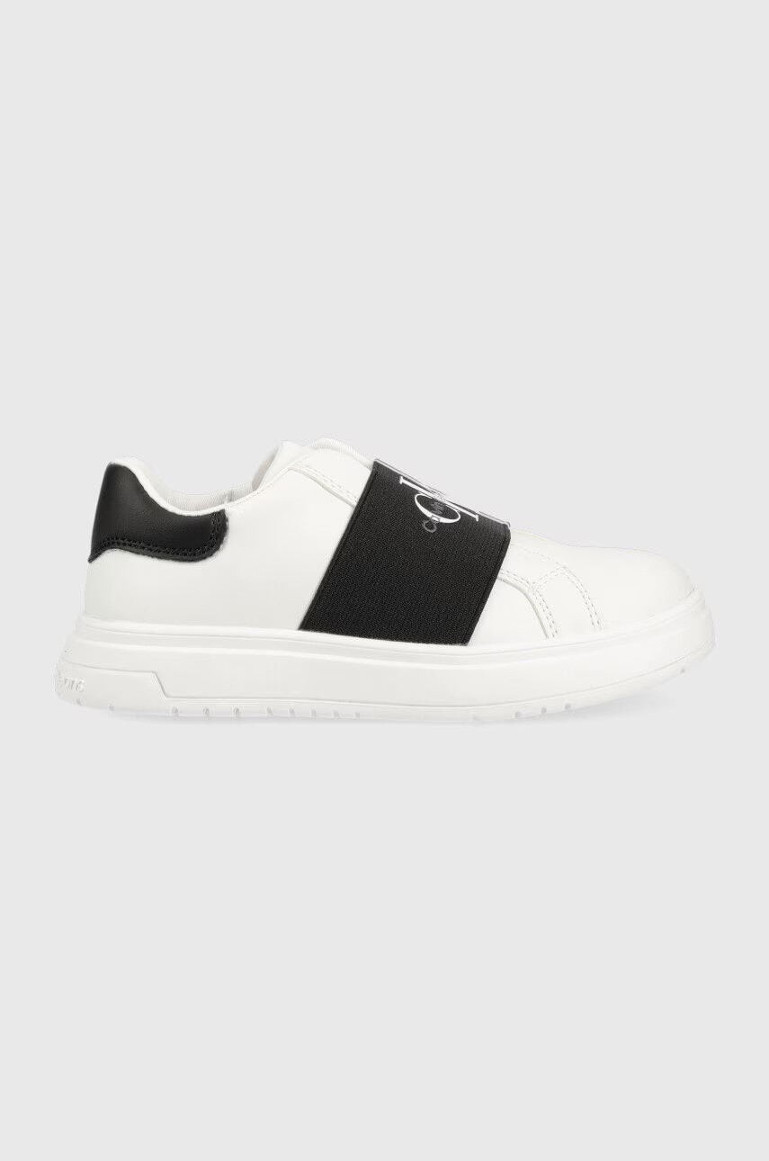 Calvin Klein Jeans Детски маратонки в бяло - Pepit.bg