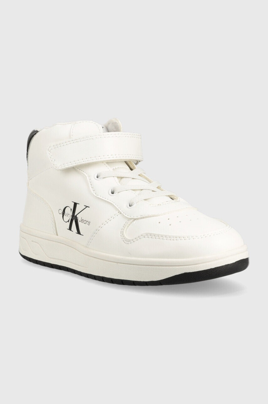Calvin Klein Jeans Детски маратонки в бяло - Pepit.bg