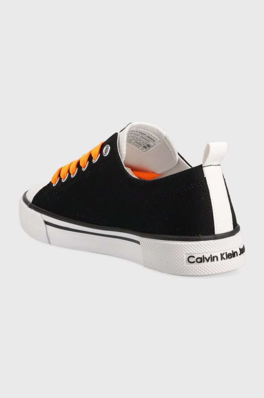 Calvin Klein Jeans Детски ниски кецове в черно - Pepit.bg