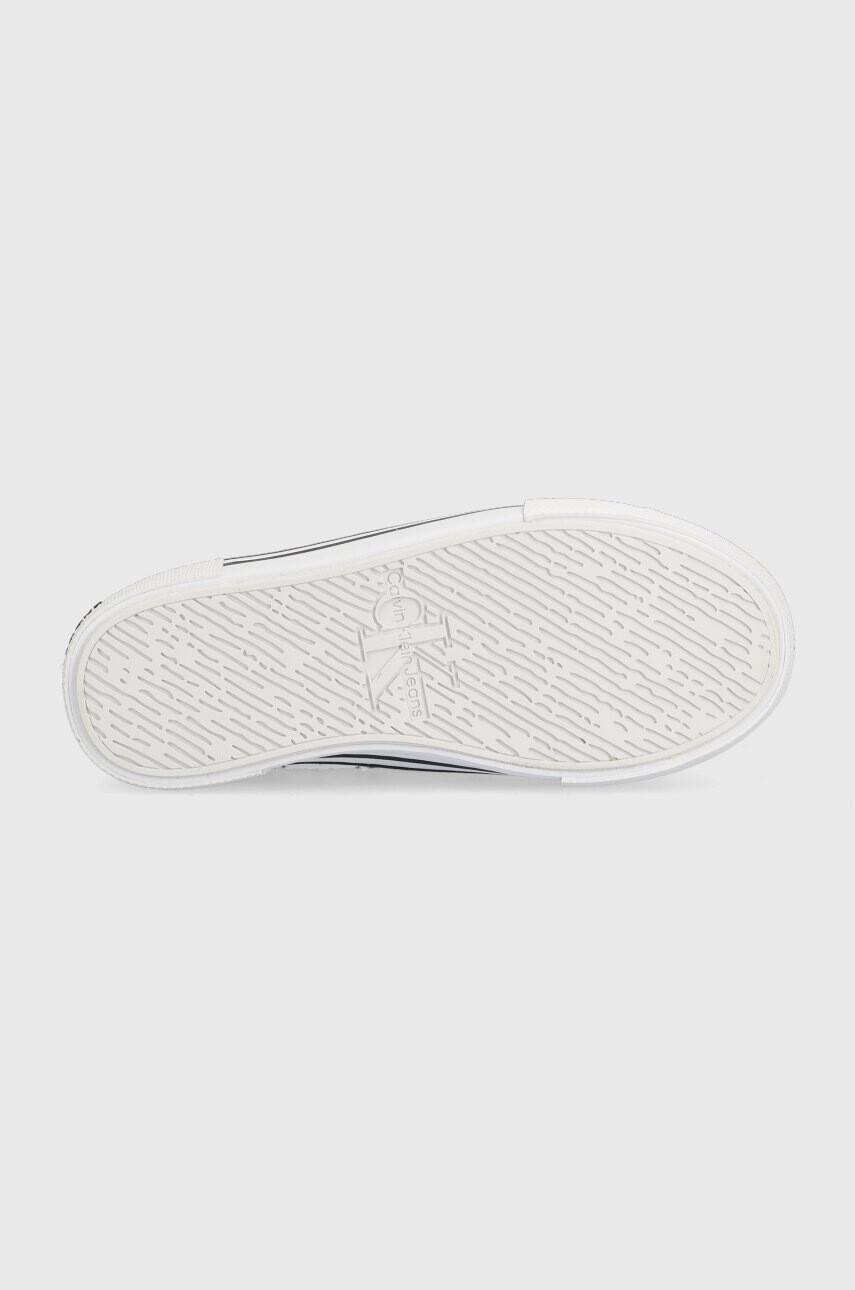 Calvin Klein Jeans Детски ниски кецове в бяло - Pepit.bg