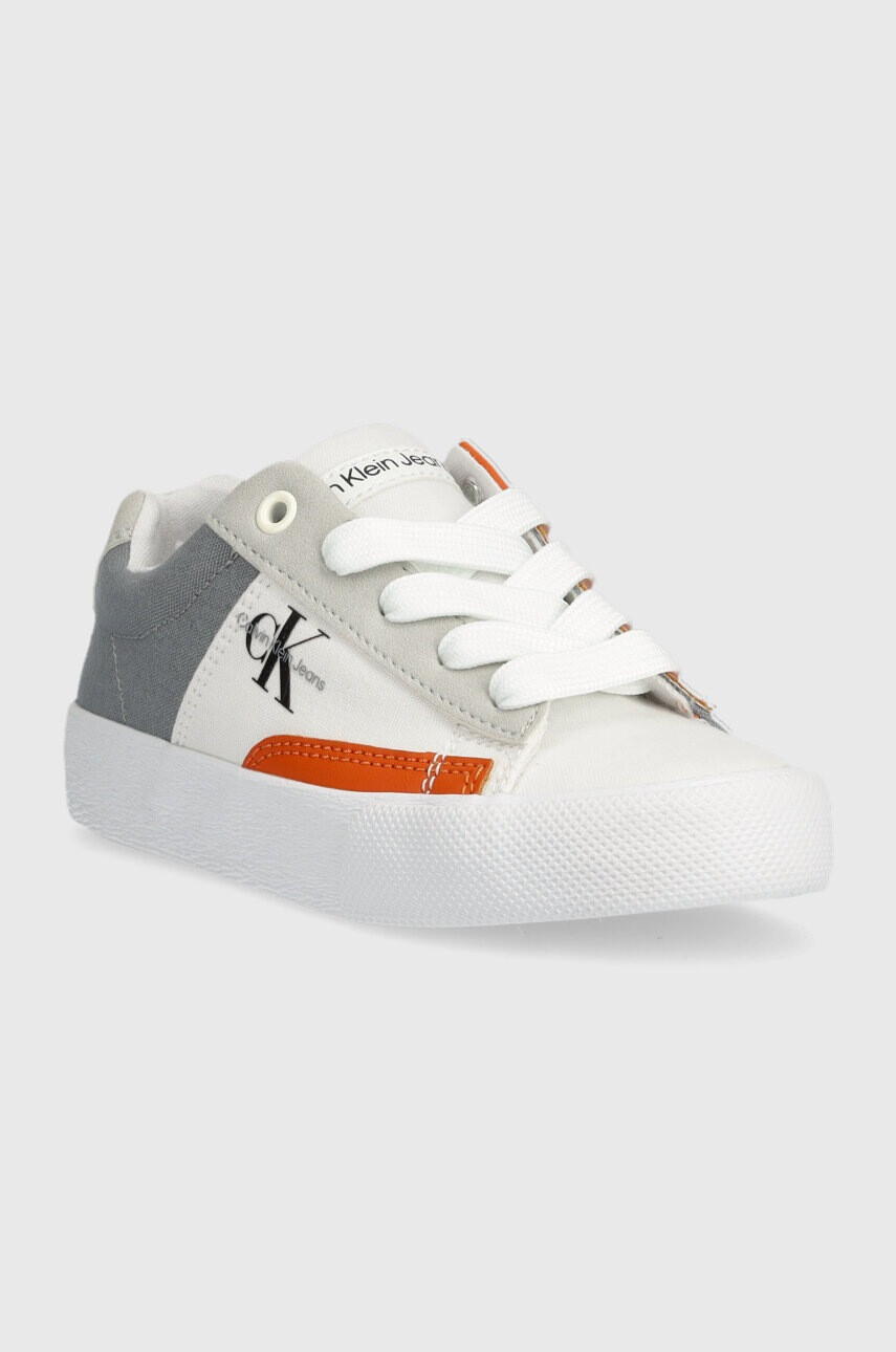 Calvin Klein Jeans Детски ниски кецове в сиво - Pepit.bg