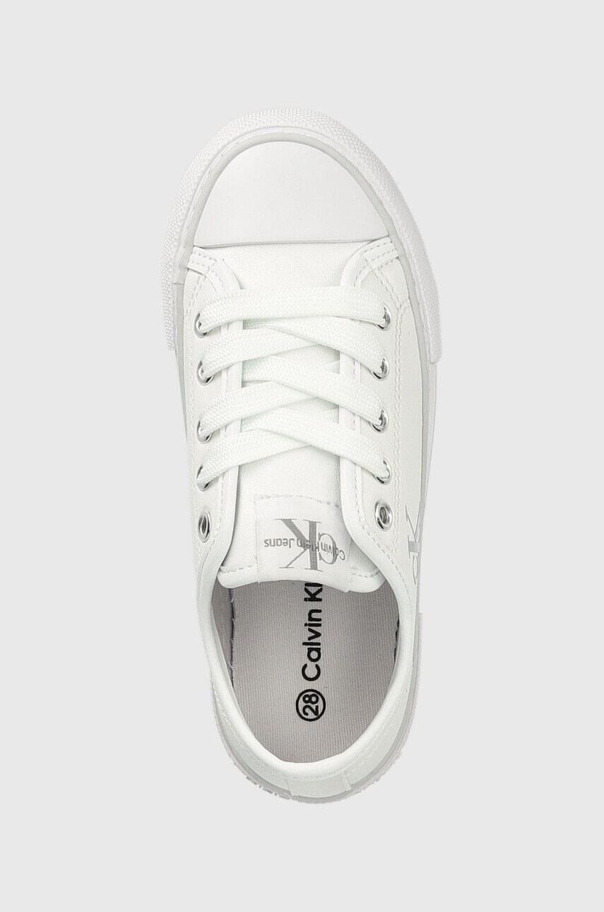 Calvin Klein Jeans Детски ниски кецове в бяло - Pepit.bg