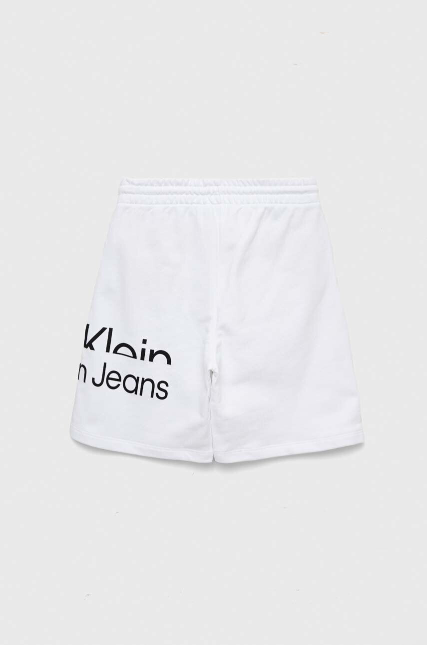 Calvin Klein Jeans Детски памучен къс панталон - Pepit.bg