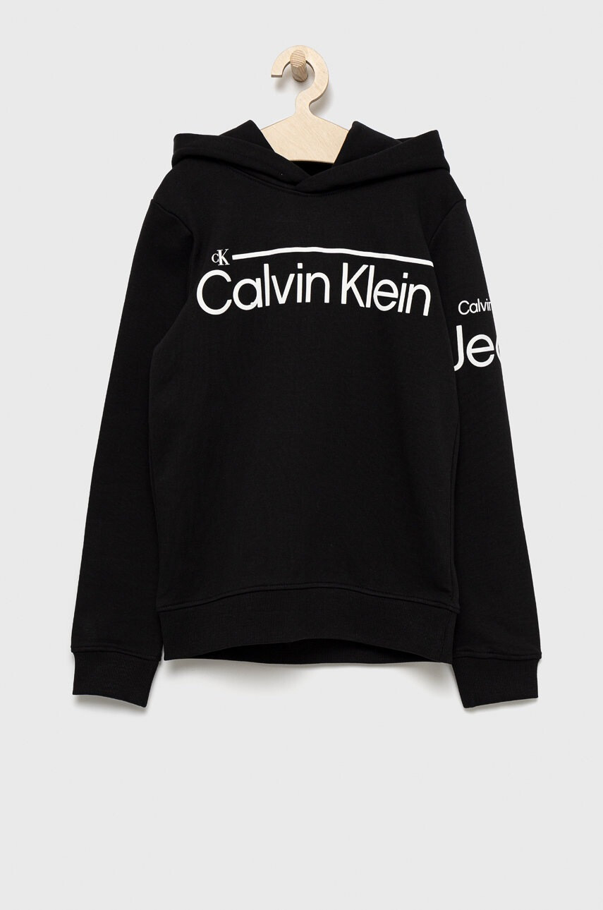 Calvin Klein Jeans Детски памучен суичър - Pepit.bg