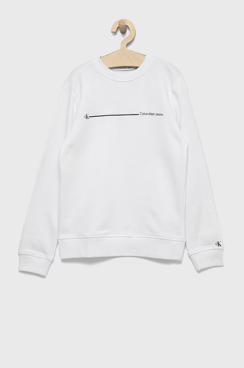 Calvin Klein Jeans Детски памучен суичър - Pepit.bg
