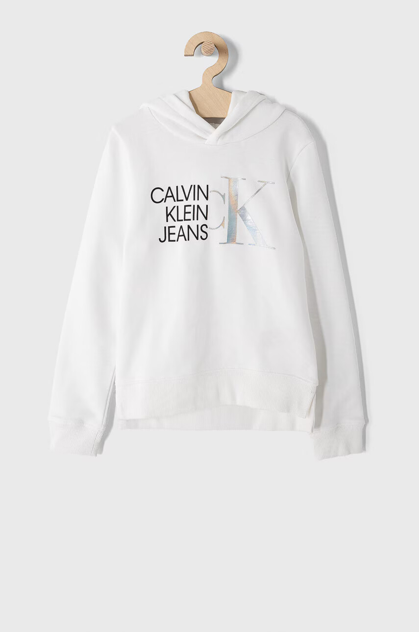 Calvin Klein Jeans Детски памучен суичър 128-176 cm - Pepit.bg