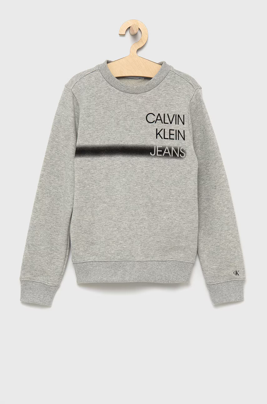 Calvin Klein Jeans Детски памучен суичър - Pepit.bg