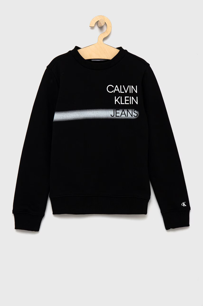 Calvin Klein Jeans Детски памучен суичър - Pepit.bg