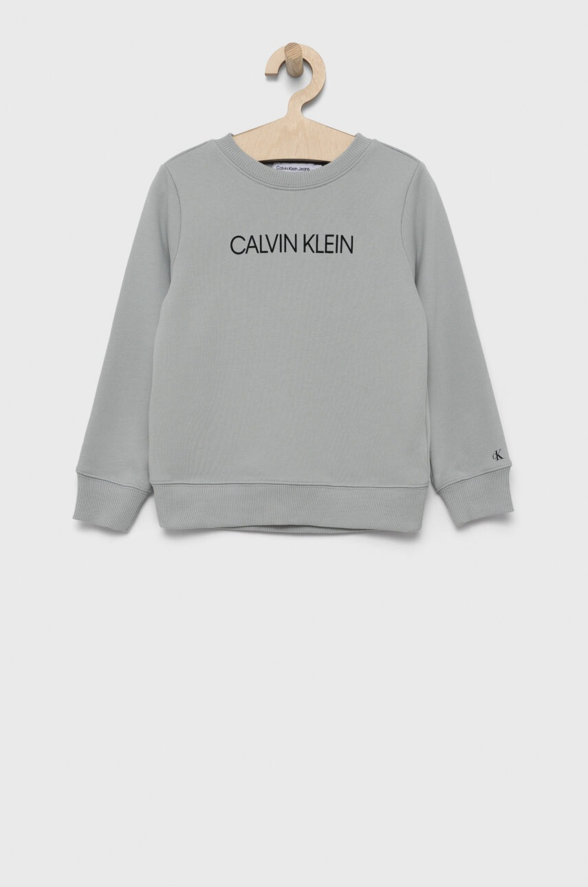 Calvin Klein Jeans Детски памучен суичър - Pepit.bg