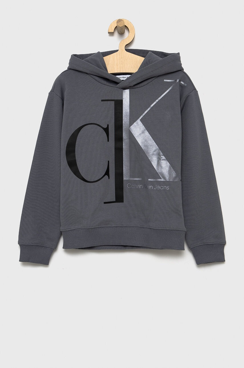 Calvin Klein Jeans Детски памучен суичър - Pepit.bg