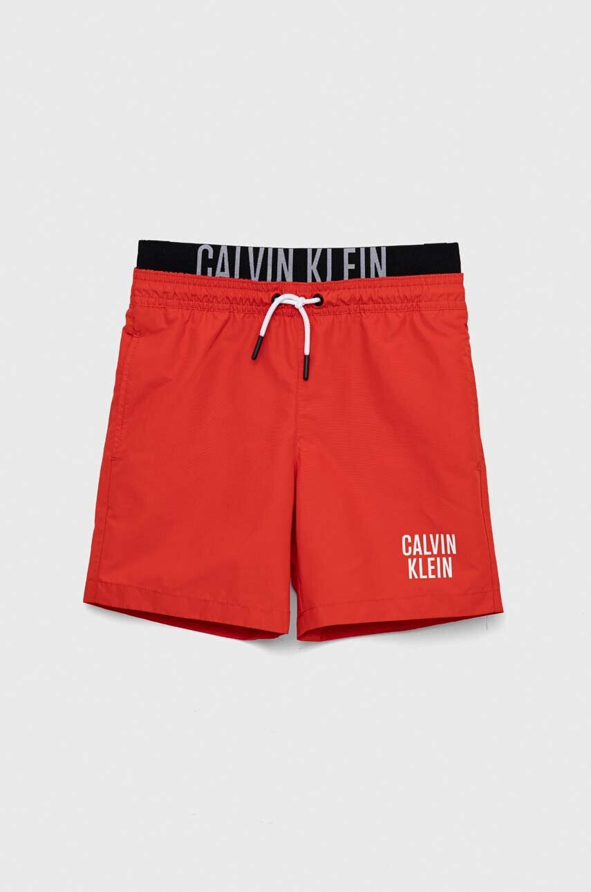 Calvin Klein Jeans Детски плувни шорти в червено - Pepit.bg