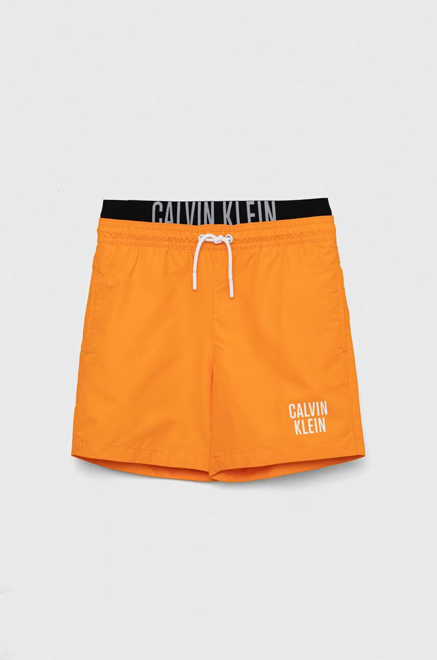 Calvin Klein Jeans Детски плувни шорти в оранжево - Pepit.bg