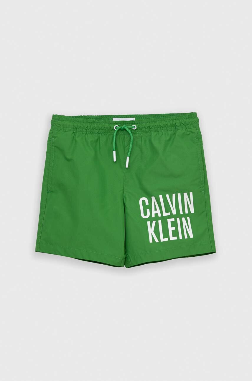 Calvin Klein Jeans Детски плувни шорти в зелено - Pepit.bg