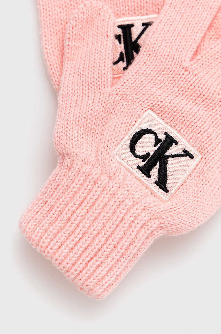 Calvin Klein Jeans Детски ръкавици в розово - Pepit.bg