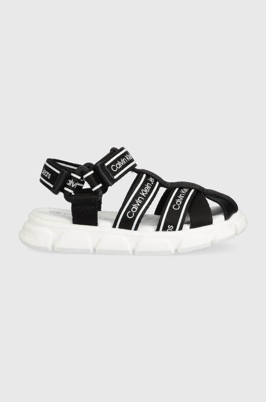 Calvin Klein Jeans Детски сандали в черно - Pepit.bg