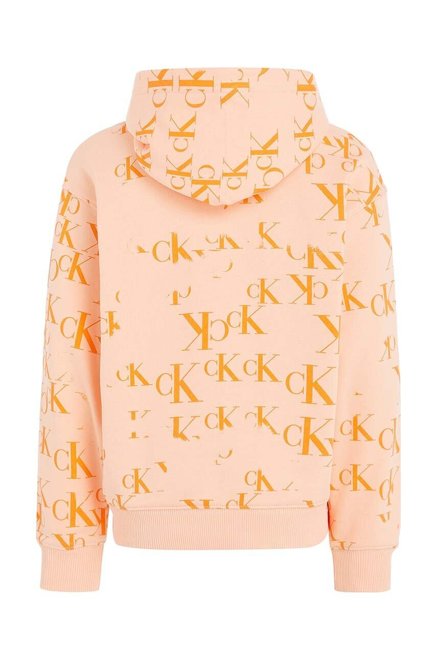 Calvin Klein Jeans Детски суичър в розово с принт - Pepit.bg