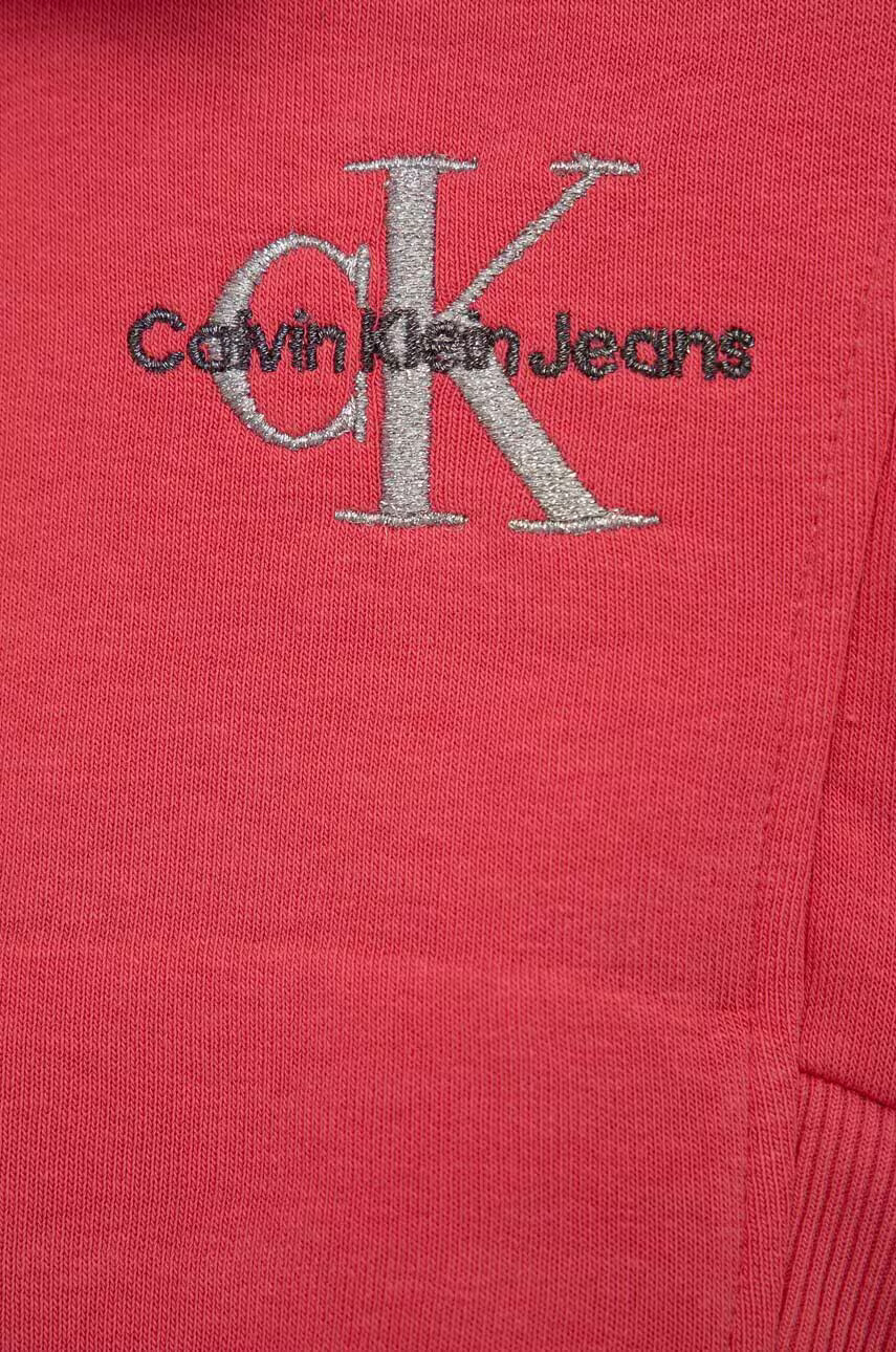 Calvin Klein Jeans Детски суичър в розово с апликация - Pepit.bg