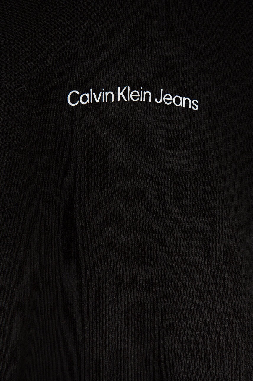 Calvin Klein Jeans Детски суичър в черно с принт - Pepit.bg