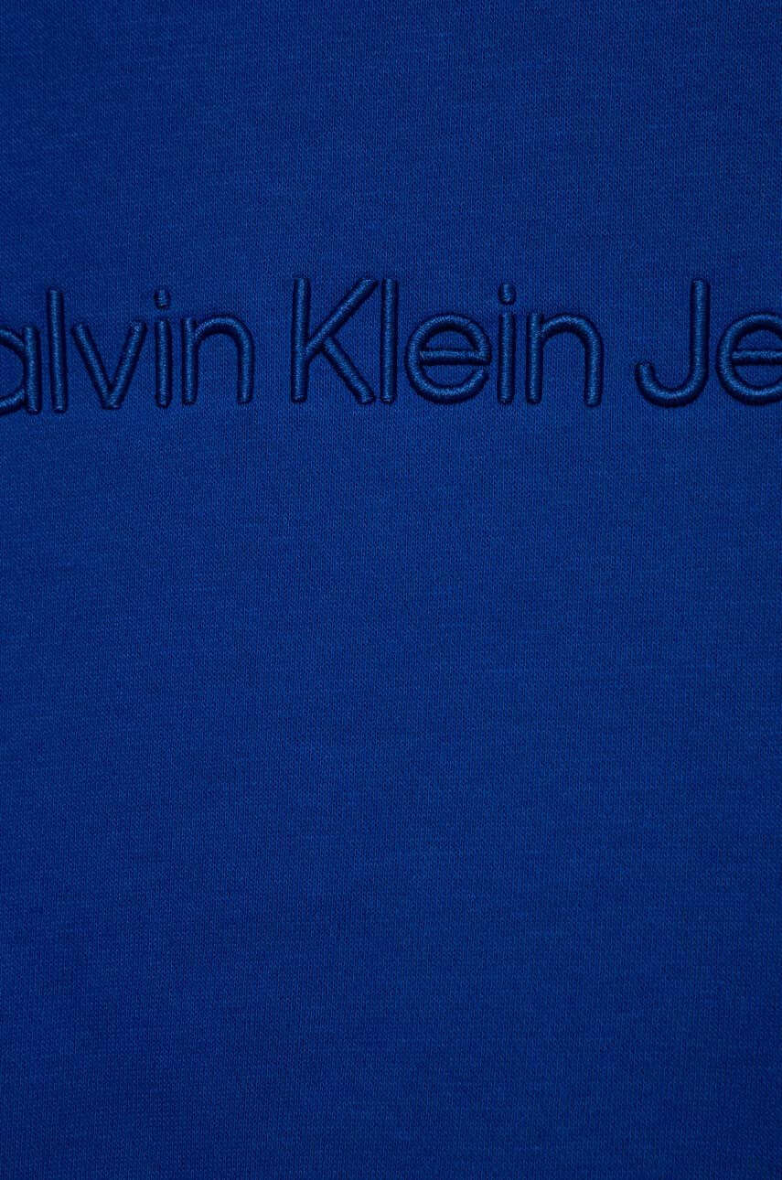 Calvin Klein Jeans Детски суичър в синьо с изчистен дизайн - Pepit.bg