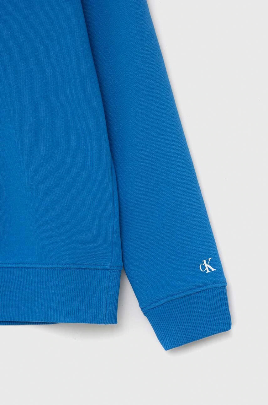 Calvin Klein Jeans Детски суичър в синьо с изчистен дизайн - Pepit.bg